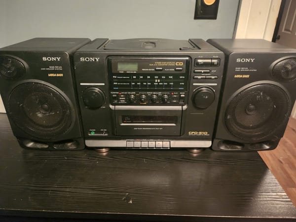 The Sony CFD-510 CD Player