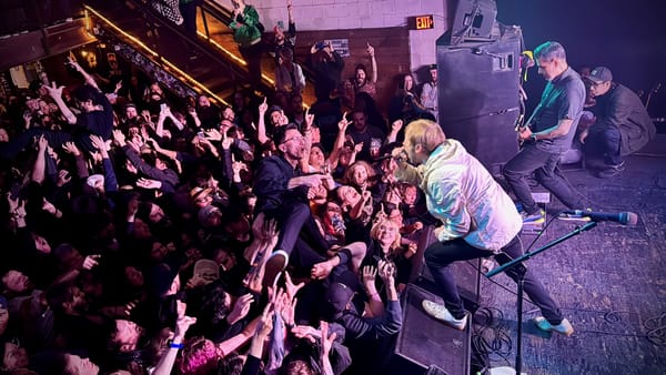Thursday performing on stage at Mohawk in Austin, Texas.